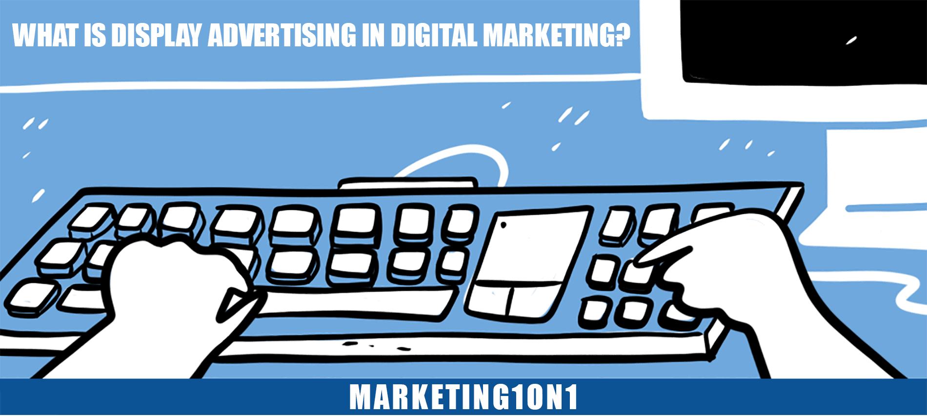 What is display advertising in digital marketing?